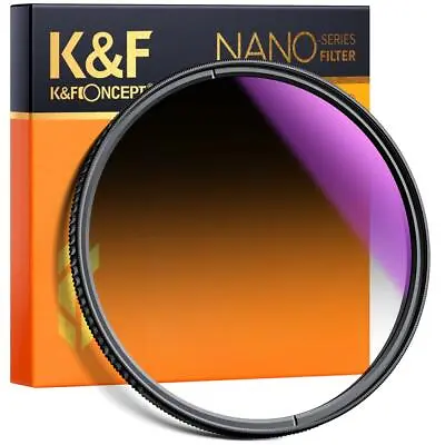 K&F Concept Soft Graduated ND16 Lens Filter 49/52/55/58/62/67/72/77/82mm • $48.39