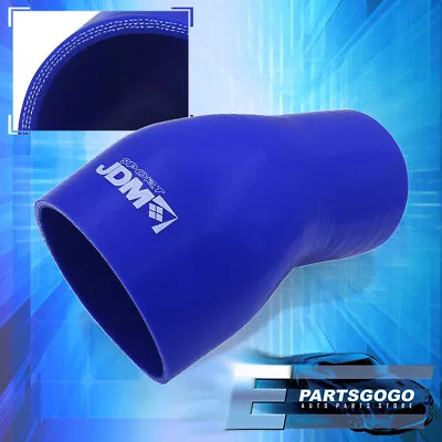 4  To 2.75  45 Degree Elbow 3PLY Silicone Coupler Turbo Hose Piping Intake Blue • $11.99