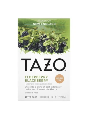£8.16 • Buy Tazo Foragers Edition Elderberry Blackberry Herbal Tea 16 Bags Each (pack Of 1)