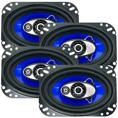 4x Audiobank 4x6  In 3-Way 500 Watts Coaxial Car Speakers CEA Rated (Pair) • $39.99