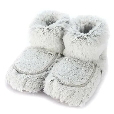 WARMIES Women's Light Grey Marshmallow Boots Slippers Size 6-10 • $31