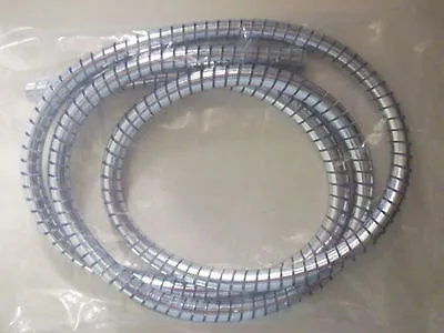 CUSTOM CHROME CABLE COVER SPIRAL CHROME CABLE WRAP 11mm X 13mm X 1500mm • £9.95
