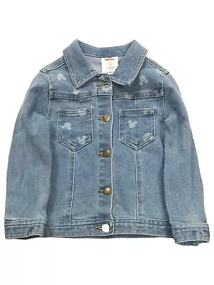 Disney Infant & Toddler Girls Blue Denim Minnie & Mickey Mouse Jean Jacket • $26.99