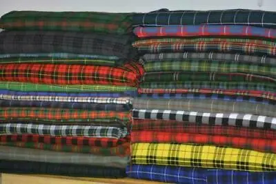 Scottish Tartan Fabric  13-16 Oz Acrylic (5 Yards Fabric Running Pieces By Yard) • $110