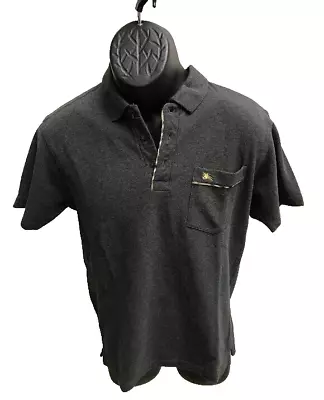 Burberry Men's Short Sleeve Gray  Polo Shirt Bottom Logo Size S • $19.99