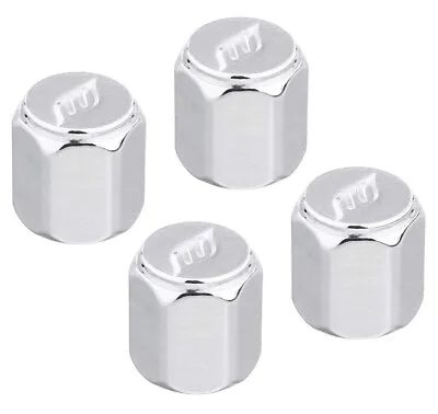 $18 • Buy 4x Work Tire Air Valve Stem Aluminum Caps Jdm New Chrome Polished Made In Japan