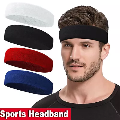 Sports Yoga Gym Stretch Cotton Headband Head Hair Band Men Women Girls • $6.99