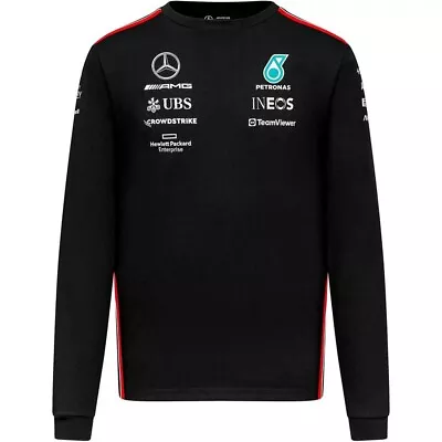 Mercedes AMG Petronas F1 L/S Driver Team Black Tee 2023 • $75