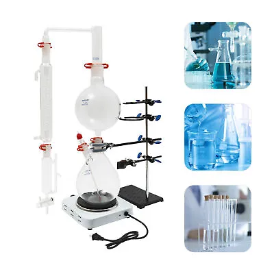 Essential Oil Steam Distillation Apparatus 2000ml Water Distiller Purifier Kit • $140