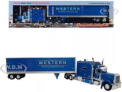 Peterbilt 379 Truck W/trailer Western Distributing 1/43 Iconic Replicas 43-0505 • $99.95