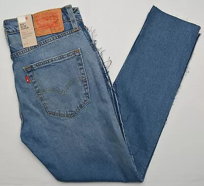 Levi's #11209 NEW Men's Stretch 512 Slim Taper Distressed Sides Raw Hem Jeans • $26.99