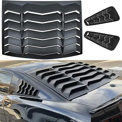 Side & Rear Window Louvers Sun Shade Scoop Cover For Ford Mustang 2005-2014 • $139.50
