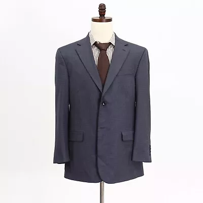 Stafford 42R Navy Sport Coat Blazer Jacket HT 2B Wool • $49.99