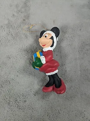 Disney Minnie Mouse Holding Present Holiday Christmas Ornament Home Decor • $12.98