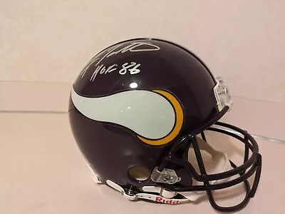  Fran Tarkenton Autographed Minnesota Vikings Full Size Authentic VSR4 Helmet • $350