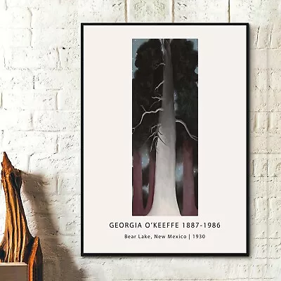 Georgia O'Keeffe Posters -  Bear Lake - Vintage Art Paintings Abstract Art • $14.99