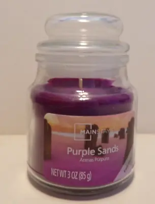 Mainstays Purple Sands Jar Candle 3 Oz Purple NEW! • $3.99