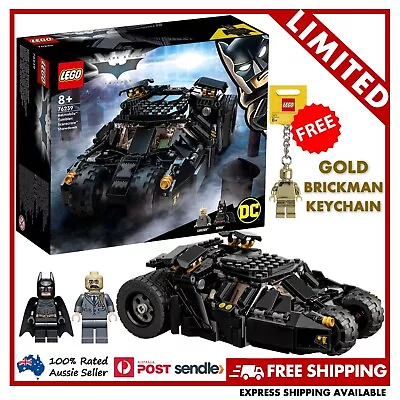 LEGO 76239 DC Batman Batmobile Tumbler Scarecrow Showdown + FREE GOLD Keychain • $115