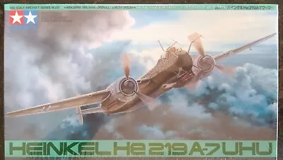 Brand New Sealed Tamiya Heinkel He 219 A-7 UHU 1/48 Model Kit • $20