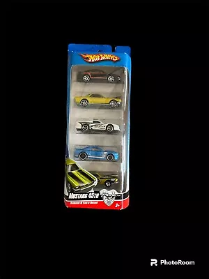 Ford Mustang 45th Anniversary Hot Wheels 5 Pack 1/64 Scale • $19.99