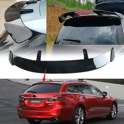 Universal Rear Tailgate Roof Spoiler Window Wing W/Light ABS For Mazda 6 Wagon • $87.19