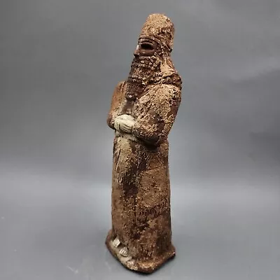 Museum Quality Rare And Fine Terracotta Statue Of Ashurbanipal With Stones Inlay • $3730.05