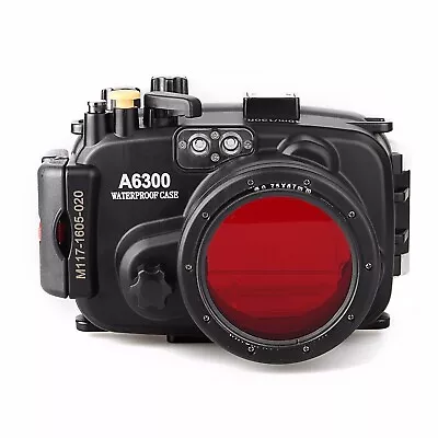 Meikon Sony A6300 40m/130ft Waterproof Case Underwater Camera Housing And Filter • £120