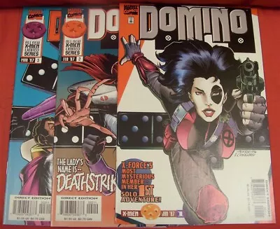 Domino 1-3 Marvel Comic Set Complete X-men X-force Ben Raab Perrin 1997 Vf/nm • $6