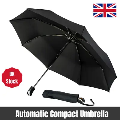 City Compact Umbrella Automatic Open And Close Lightweight Portable Umbrella • £17.99