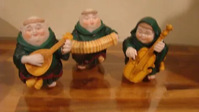 Dept 56 Merry Makers Monks Martin Calrence Charlie Lot Of 3 Mandolin Cello Conce • $25