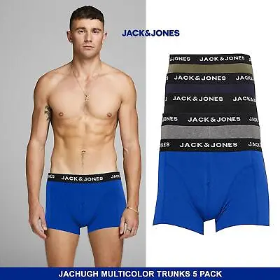 £18.49 • Buy Men's 5 Pack Jack & Jones Boxer Shorts, Underwear, Multipack Trunks, New