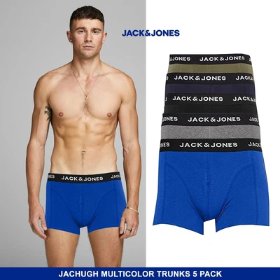 £18.49 • Buy Men's 5 Pack Jack & Jones Boxer Shorts, Underwear, Multipack Trunks, New