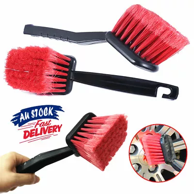 Auto Detailing Tire Cleaner Motorcycle Cleaning With Handle Car Wheel Brush • $12.99