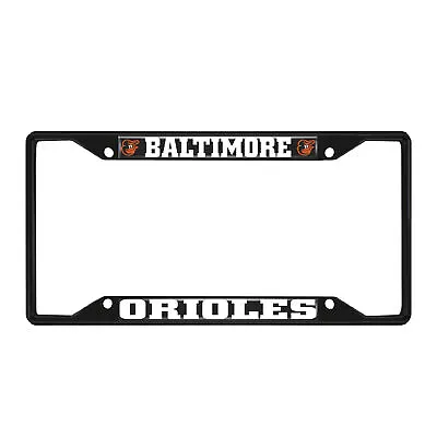 Fanmats MLB Baltimore Orioles Black Metal License Plate Frame  • $9.99