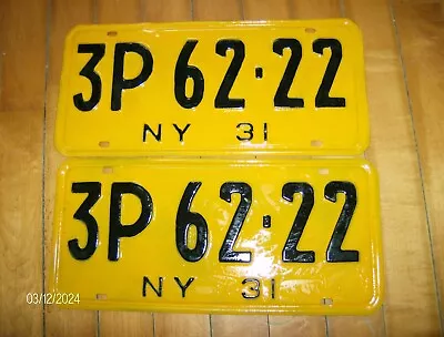 New York 1931 Vintage Reconditioned Plates • $38
