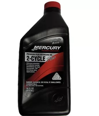 Mercury Marine New OEM Premium 2-Stroke Outboard Engine Oil 16oz 92-858025K01 • $12.99