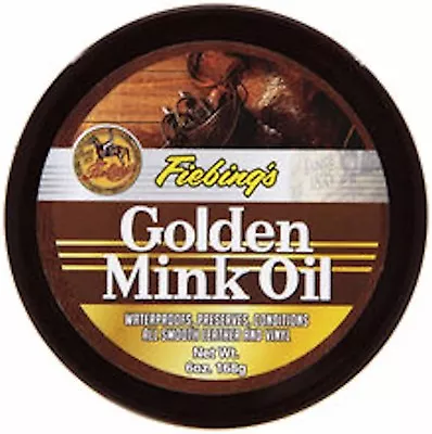 Fiebing's Golden Mink Oil Paste Leather Conditioner 6 Oz 2346-02 • $11.80