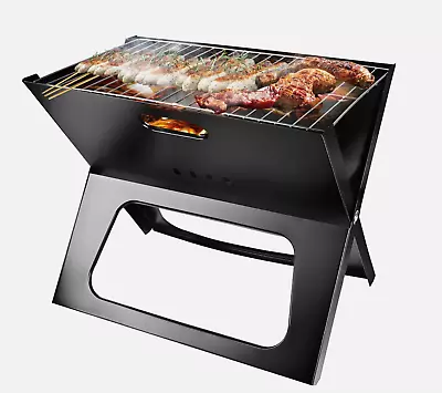Foldable Compact Barbecue BBQ Grill Charcoal Stove Shish Kabob Camping Cooker • $31.43