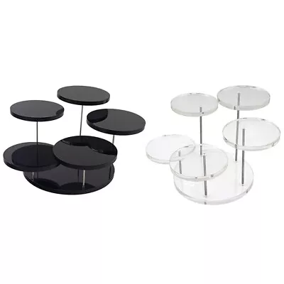 5 Layers Jewelry Organizer Jewelry Display Stand Clear Acrylic Earring Shelf-:da • £9.92