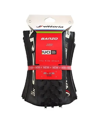 Vittoria Barzo 29x2.35 XC Tlr 1C Nylon Tyre Foldable 60 Tpi Black Uci • $60