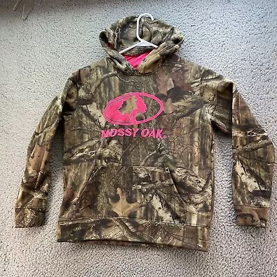 Mossy Oak Hoodie Youth M 8-10 Camouflage/pink Break Up Infinity • $20