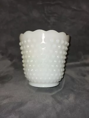 Vintage White Milk Glass Hobnail Bowl 5.5  • $9.50