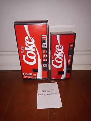 Coca Cola Vending Machine AM FM Radio New In Box • £47.49