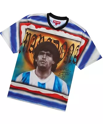 Supreme Maradona Soccer Jersey Multicolor Preme SS24 ⚽️ 🥅 Streetwear Athleisure • $210