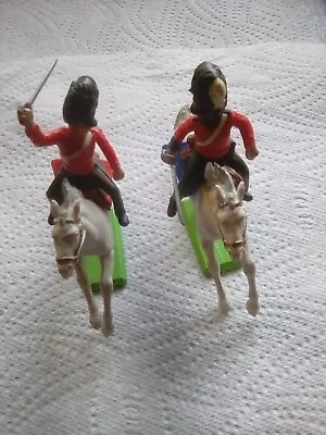 Britains Deetail 1971 Mounted 2 Napoleonic Waterloo Cavalry Made In England • £21