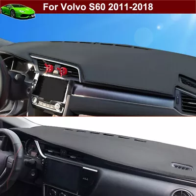 Leather Dash Cover Dash Mat Dashboard Carpet Cover For Volvo S60 2011-2018 • $49.99