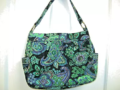 Vera Bradley Pleasted BLUE RHAPSODY Reversible Tote PURSE 10 X 12 X 4.5 EUC • $22.99