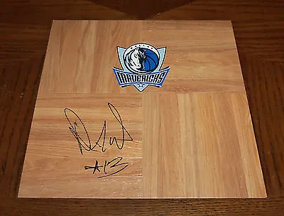 Dallas Mavericks DELONTE WEST Signed Autographed Basketball Floor COA! PROOF! • $79.99