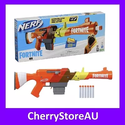 Nerf Fortnite HR Dart Blaster Ruff Wrap Design 6-Dart Elite Clip Fire Gun Play • $79