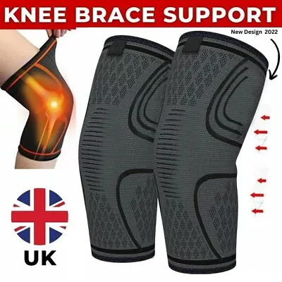 £5.79 • Buy Knee Support Sleeve Brace Patella Arthritis Pain Relief Gym Ligament Supports